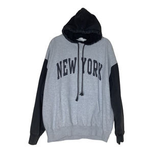 Brandy Melville Gray and Black New York Hoodie